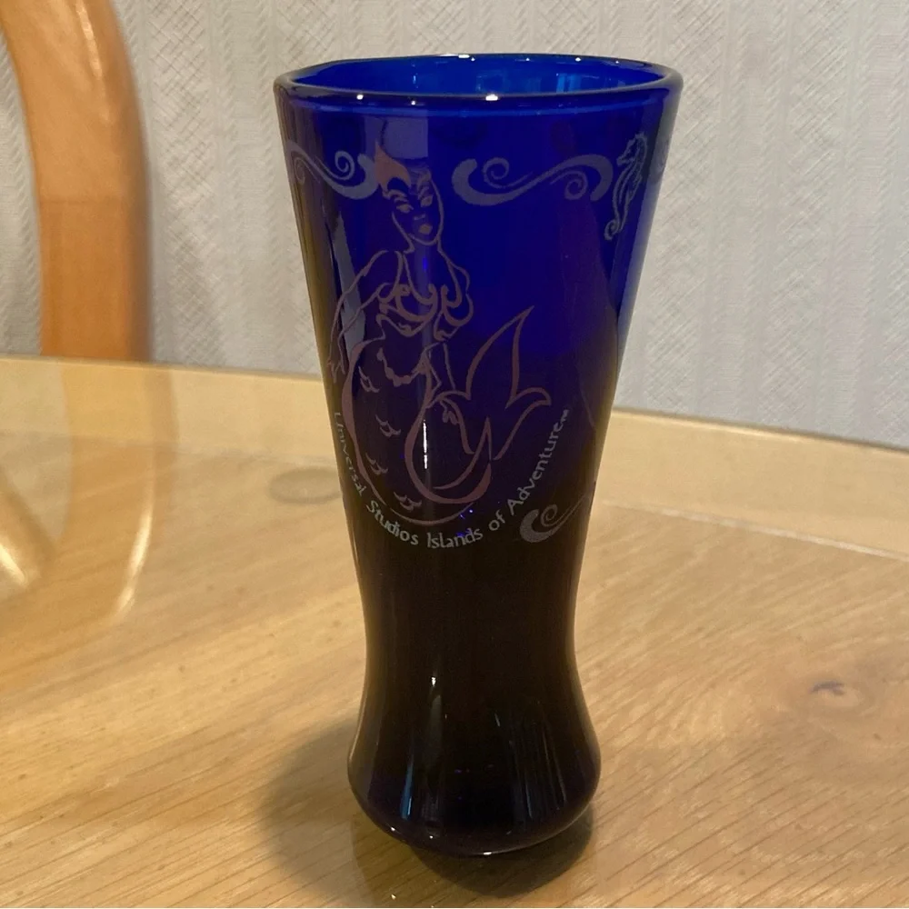 Vintage Shot Glass Universal Studios Islands of Adventure. 90s. Blue; 4 inches.